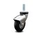 Service Caster 3 Inch Bright Chrome Hooded Neoprene Rubber 5/16 Inch Threaded Stem Caster SCC SCC-TS03S310-NPRB-BC-5161810 - alternate 1